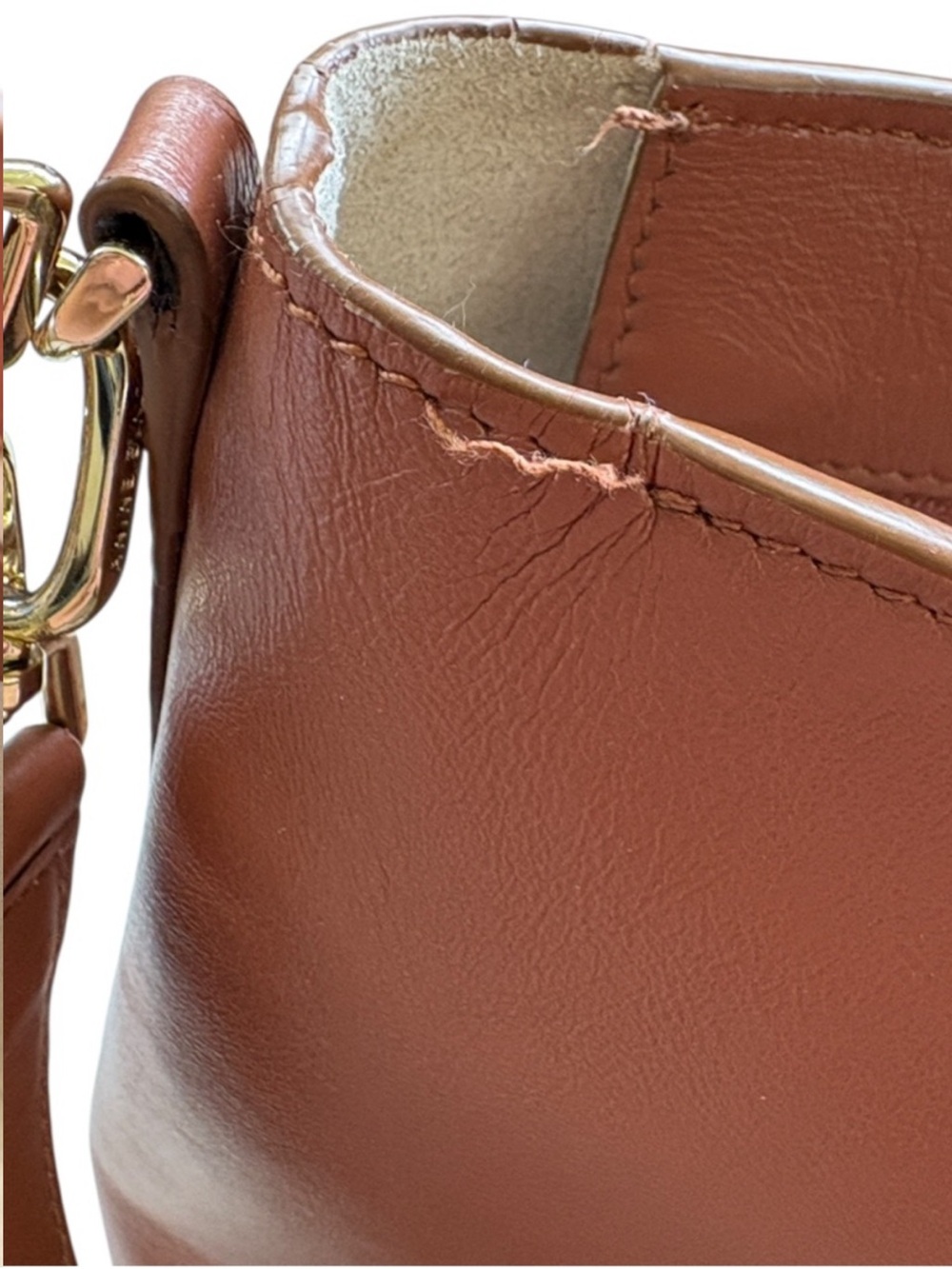 Anine Bing Leather Lili Bucket Bag Brown Retail $600.00 - Picture 11 of 16